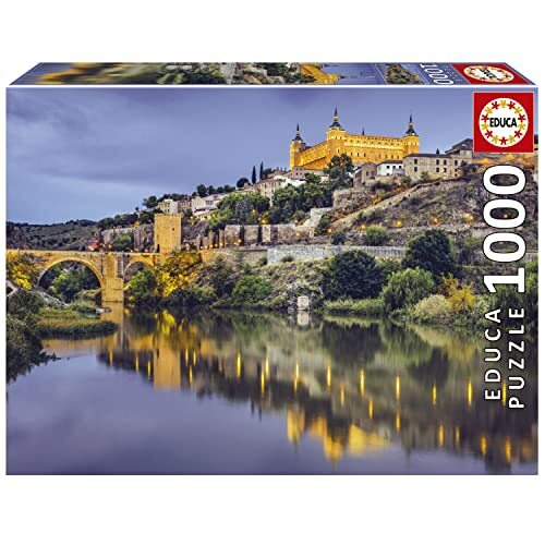 Educa - Toledo | puzzel met 1000 stukjes, afmetingen: ca. 1 keer opgebouwd: 68 x 48 cm, incl. Cola Fix puzzel voor het ophangen van een keer, vanaf 14 jaar (19615)