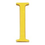 Wolfpack 5320058 messing letter "I", 10 cm, met verborgen schroef