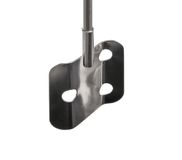 Bochem MN-1408 18/10 roestvrijstalen vlakmixer met 3 gaten, 500 mm lengte x 70 mm diameter, 10 mm asdiameter