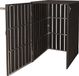 MCW-J28 Afvalbakdeksel XL 1/2 WPC - Metaal Houtlook - Antraciet - 115x77x97cm