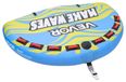 VEVOR Bouée tractée gonflable pour tubing, bouée tractable pour 4 passagers capacité 308 kg, engin tracté pour bateaux jeux aquatiques, avec ailerons, housse intégrale en nylon et poignées rembourrées