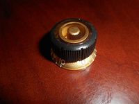 Ibanez Potiknopf Sure Grip III Gold - Gitaaronderdeel