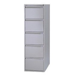 Bisley Hangmappenladenkast 5 laden Grijs 47 x 62 2 x 151 1 cm