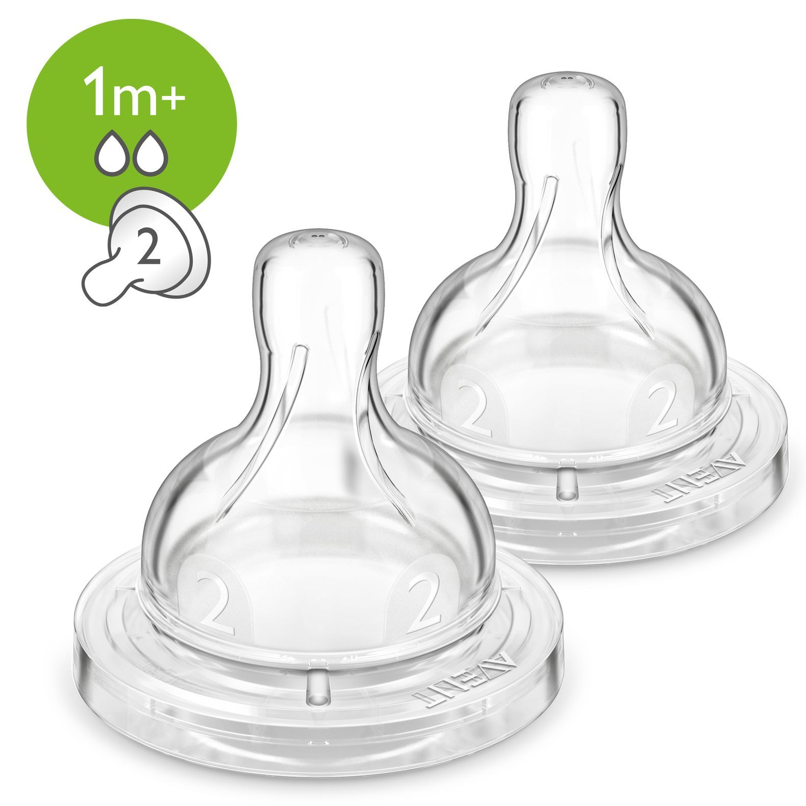 Philips AVENT Anti-colic Speen - 2 stuks - 1m+