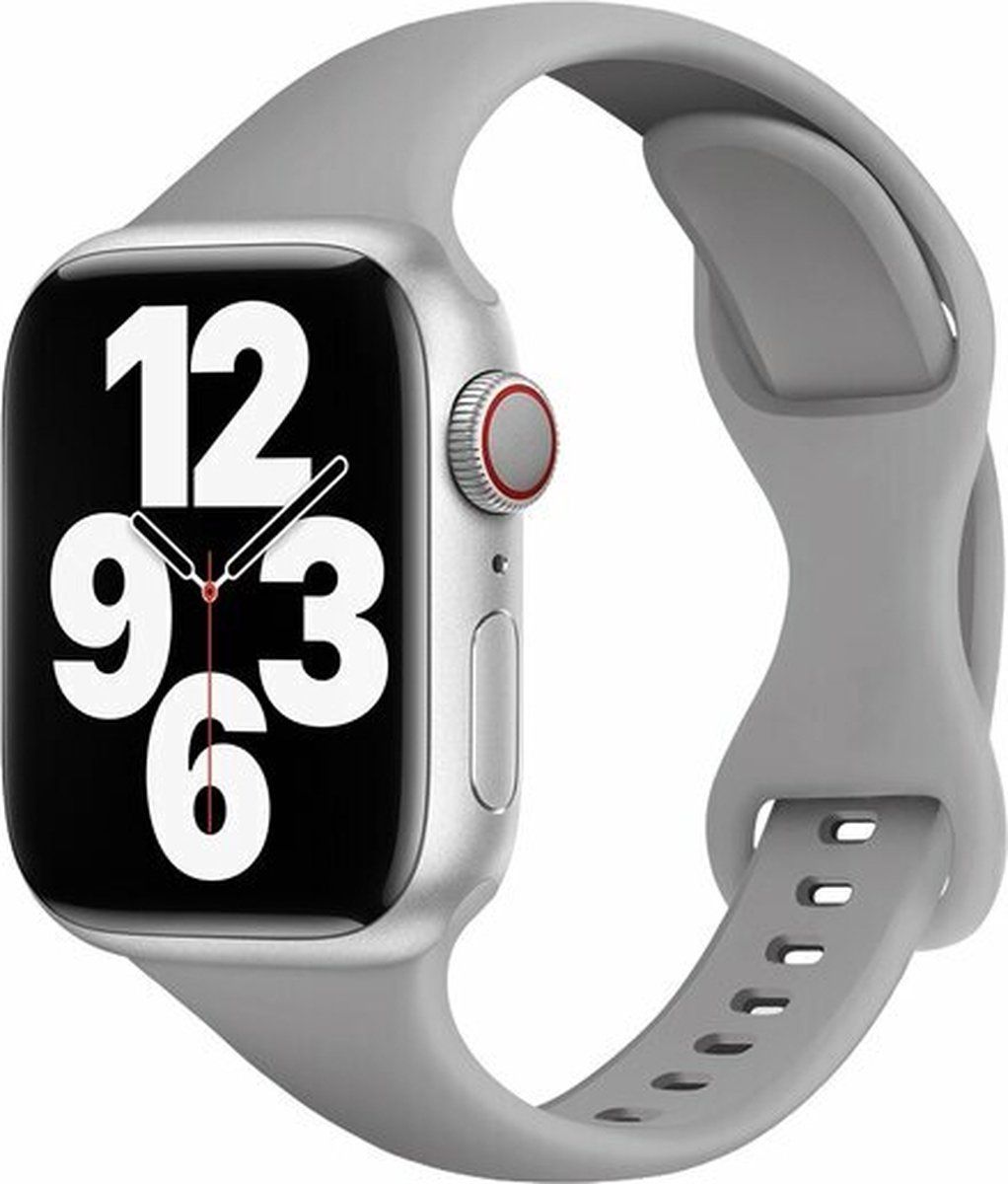 Qubix Sportbandje Slim Fit - Grijs - Apple Watch 42/44/45/49mm