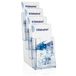 taymar 4C110 brochurehouder/flyerhouder 4 vakken DIN lang (DL), polystyrol, transparant
