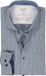 OLYMP 24/7 Level 5 body fit overhemd - tricot - blauw met wit mini dessin - Strijkvriendelijk - Boordmaat: 38