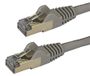 Cat6a câble de brassage, 0,5 mètre, gris, blindé (STP), RJ45