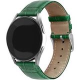 Strap-it Samsung Bracelet cuir motif crocodile Samsung Galaxy Watch Active (vert)