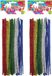 Henbrandt Chenille fil - 60 pièces - paillettes 5 mélanges de couleurs - Fil pliable - 30 cm