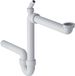 Geberit Buissifon voor spoelbak, ruimtesparend model, afvoer horizontaal, d 40 mm, wit, kunststof