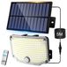 Lampe murale solaire, 254 LED, 3 modes, IP65, détecteur de mouvement