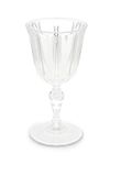 Excelsa Country Chic Wijnglas 25 cl, kunststof, transparant, 9,3 x 9,3 x 18,5 cm
