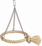 Nobby Schommel Rond - Bruin - Vogelspeelgoed - 17,8 cm