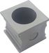 TRU COMPONENTS KT 15 Passage de câble rainuré Diam. de serrage (max.) : 16 mm Élastomère Gris 1 pièce(s)