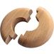 Gedotec Rosace de radiateur en bois laqué, Ø 50 mm chêne laqué 16 mm - 1/4''