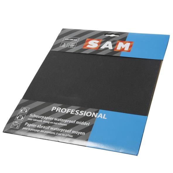 Sam schuurpapier wp grof p180 5vel Korrel 180