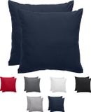 Komfortec Set van 2 Premium Kussenslopen 40x40 cm - Blauw