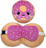 Puckator Reiskussen & Slaapmasker - Relaxeazzz Adorasnacks Donut Rond - Polyester - Kinderen - Donut