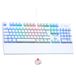 Tastiera The G-Lab KEYZ RUBIDIUM Tastiera da gioco - Meccanica (interruttore rosso) - Poggiapolsi - RGB - Cablata - Azerty - Bianca