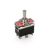 EDM E45034 schakelaar 6 pinnen ON/OFF/ON, meerkleurig