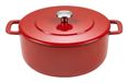 COMBEKK Cocotte - Fonte - 24CM - Rouge - Sans PFAS - 4.5L