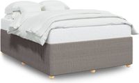 vidaXL Bedframe Stof Taupe 140x190 cm
