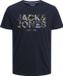 JACK&JONES JJJAMES TEE SS CREW NECK T-shirt homme - Navy Blazer - Taille S