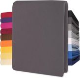 CelinaTex Lucina Hoeslaken Jersey Katoen Stretch 30cm Hoge Hoek - antraciet 200x200cm - 200x220cm