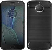 MP case Zwart TPU-Case Hybride Design voor Motorola Moto G5s Plus - back cover