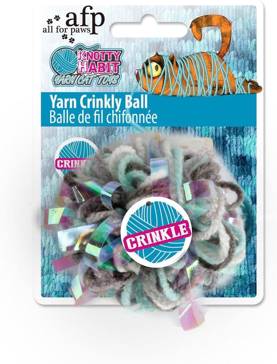 AFP Knotty Habit Yarn Crinkly Ball - Kattenspeelgoed