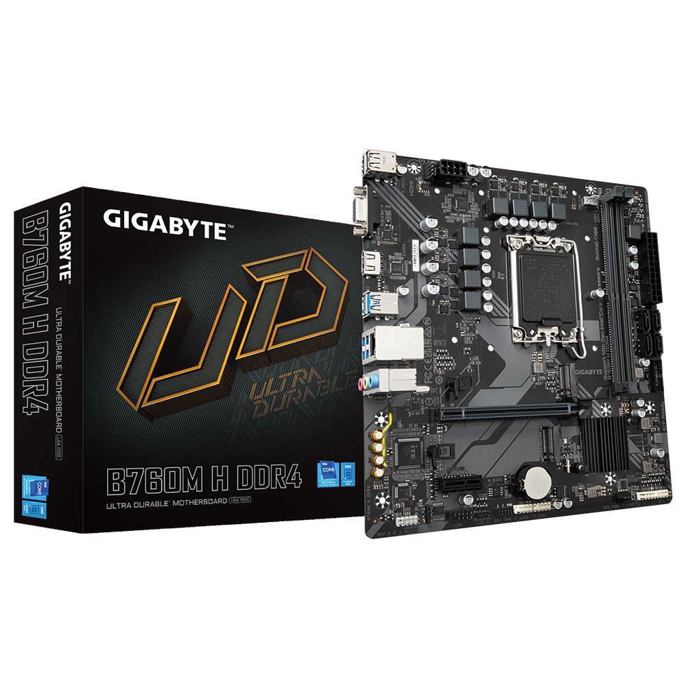 Gigabyte B760M H DDR4 | Intel B760 | LGA 1700 | Micro ATX