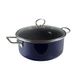 San Ignacio - Habitex steelpan 20 cm met deksel van Aamel, marmeren coating, handgrepen en knoppen van roestvrij staal