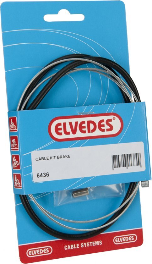 Elvedes Voorremkabel Set Universeel 550/1250 Mm Zwart