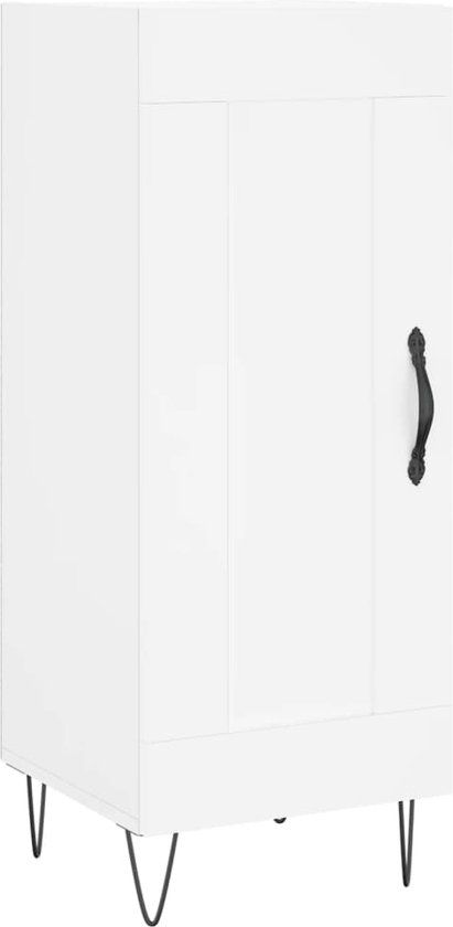 vidaXL Dressoir Wit Hout 34,5x34x90 cm