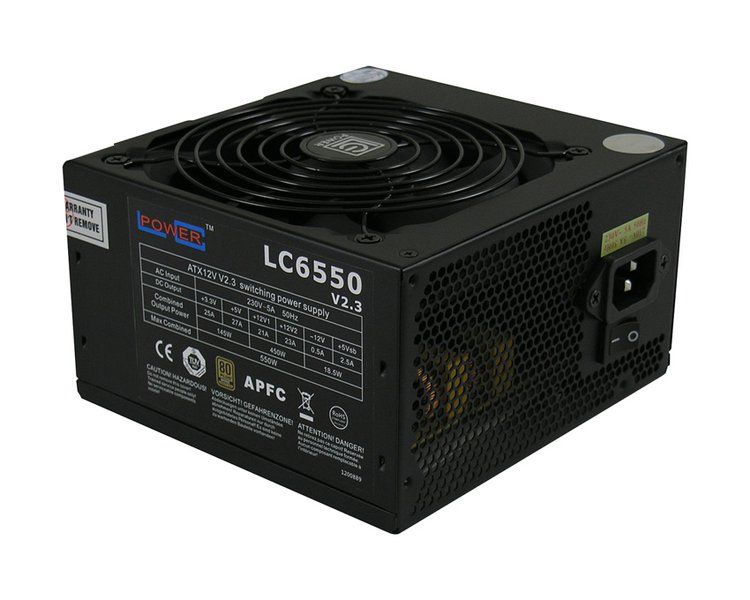 LC-Power LC6550 V2.3 - Voeding - Zwart