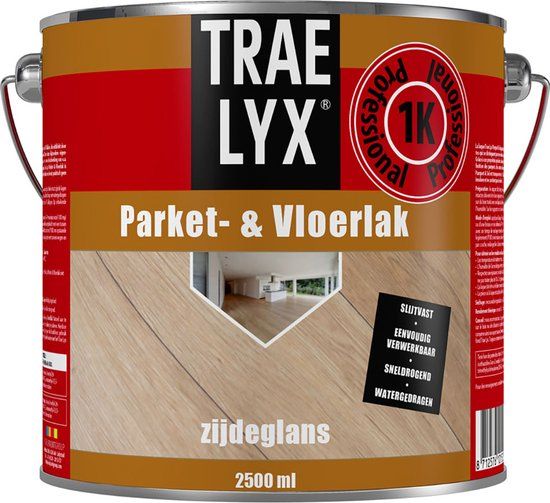 Trae Lyx Parketlak - Blank Satin - 2.5 ltr