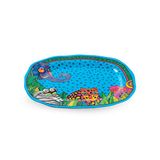 EGAN Ovaal dienblad van melamine lichtblauw Laurel Burch lijn Jungle