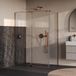 Brauer Stellar - Douchecabine met Draaideur - Helder Glas - 140x100x200 cm - Omkeerbaar - incl. Glascoating - PVD Koper Geborsteld