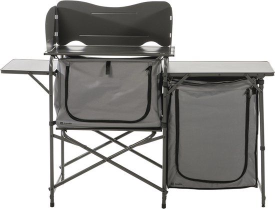 Travellife Toledo Campingkeuken - Grijs - Opvouwbaar - Aluminium