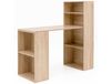 FineBuy Bureau avec étagère 120x120x53 cm Bois Moderne