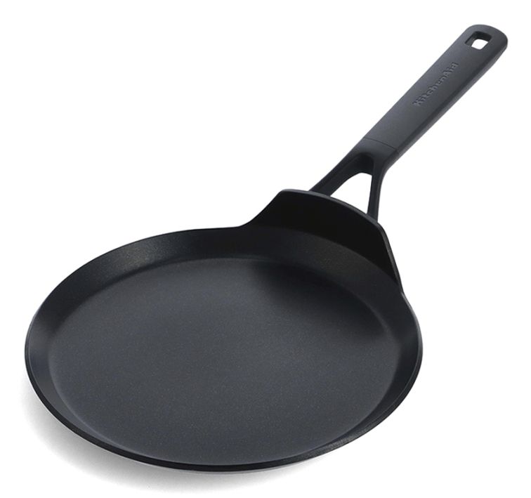 KitchenAid Classic Forged Aluminium Pannenkoekenpan - 24cm - Zwart - PFAS-vrij