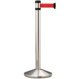 Manutan Expert Poteau chromé avec sangle - 2 m - Aluminium