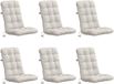 vidaXL 6-delige hoogrugkussen VIANEN 100% Polyester Wit