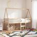 Maison Exclusive - Lit à baldaquin pour lit d'enfant, dimensions 199x80,5x88 cm, pin massif