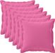 vidaXL Kussensloop 6 stuks Roze 70 x 70 cm Polyester