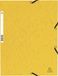 Exacompta Elastomap met 3 kleppen in glanskarton 355g/m2 - Geel - 55309E