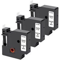 Phonillico® Set van 3 witte linten compatibel met Dymo LabelManager 150 280 350 450 LabelPoint 200 300 LabelWriter 450Duo - Label 45013 12 mm x 7 m