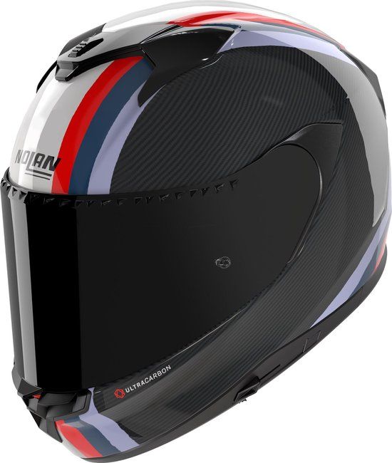 Nolan X-904 Ultra Carbon Gemini Helm - Zwart/blauw/rood - Maat M