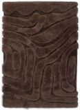 DÉJA Living Vloerkleed 200x290cm - Hoogpolig Bruin Stof - Calen